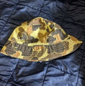 Vintage Columbia Duck Camo Goretex Bucket Hat Rain Hat XL